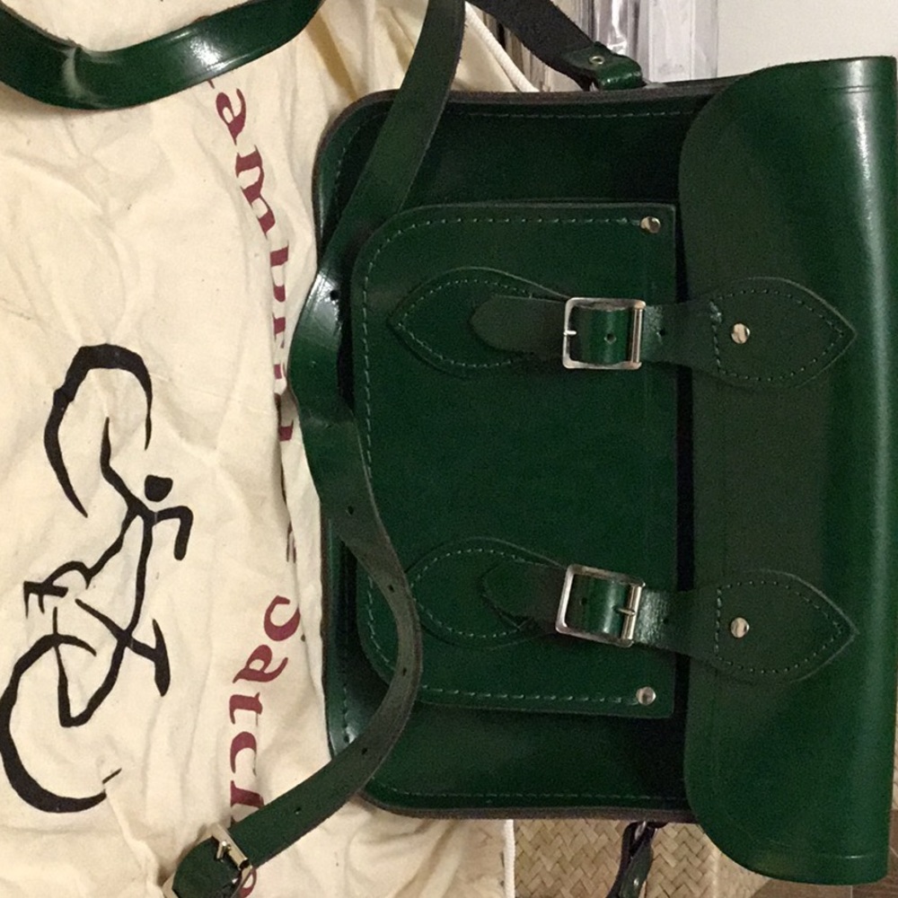 Cambridge Satchel Company brand Satchel fr the UK - Like New - deep Kelly Green
